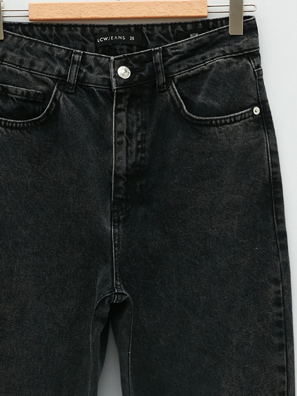 High Waist Mom Fit Pocket Detailed Women's Rodeo Denim Trousers-8