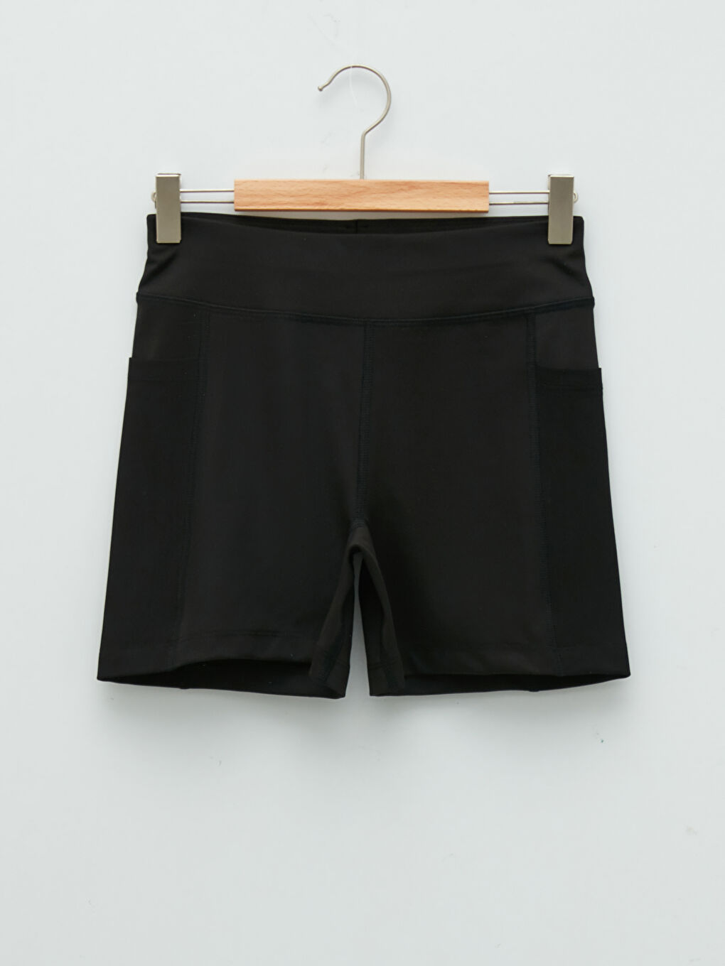 XSIDE Women's Elastic Waist Plain Sport Shorts Tights Shorts -W1H612Z8-CVL