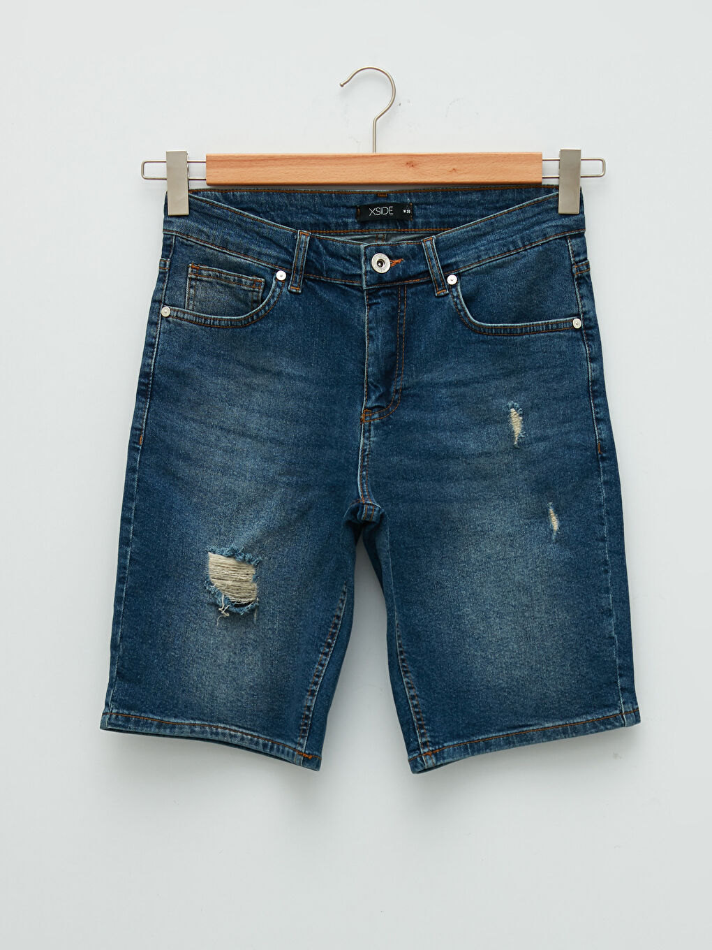 XSIDE Standard Fit Men's Denim Shorts -W1H624Z8-J0N