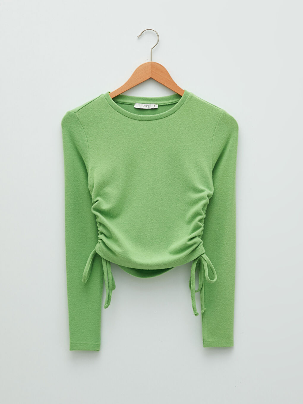 XSIDE Bisiklet Yaka Düz Uzun Kollu Kadın Sweatshirt -W1H626Z8-PZS