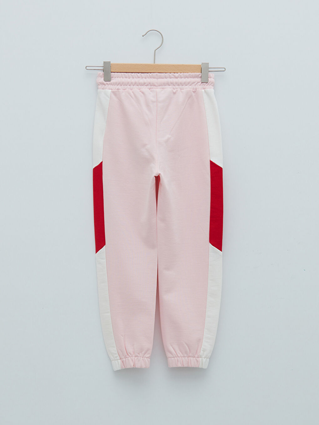 Elastic Waist Color-Blocked Girl Jogger Sweatpants-1