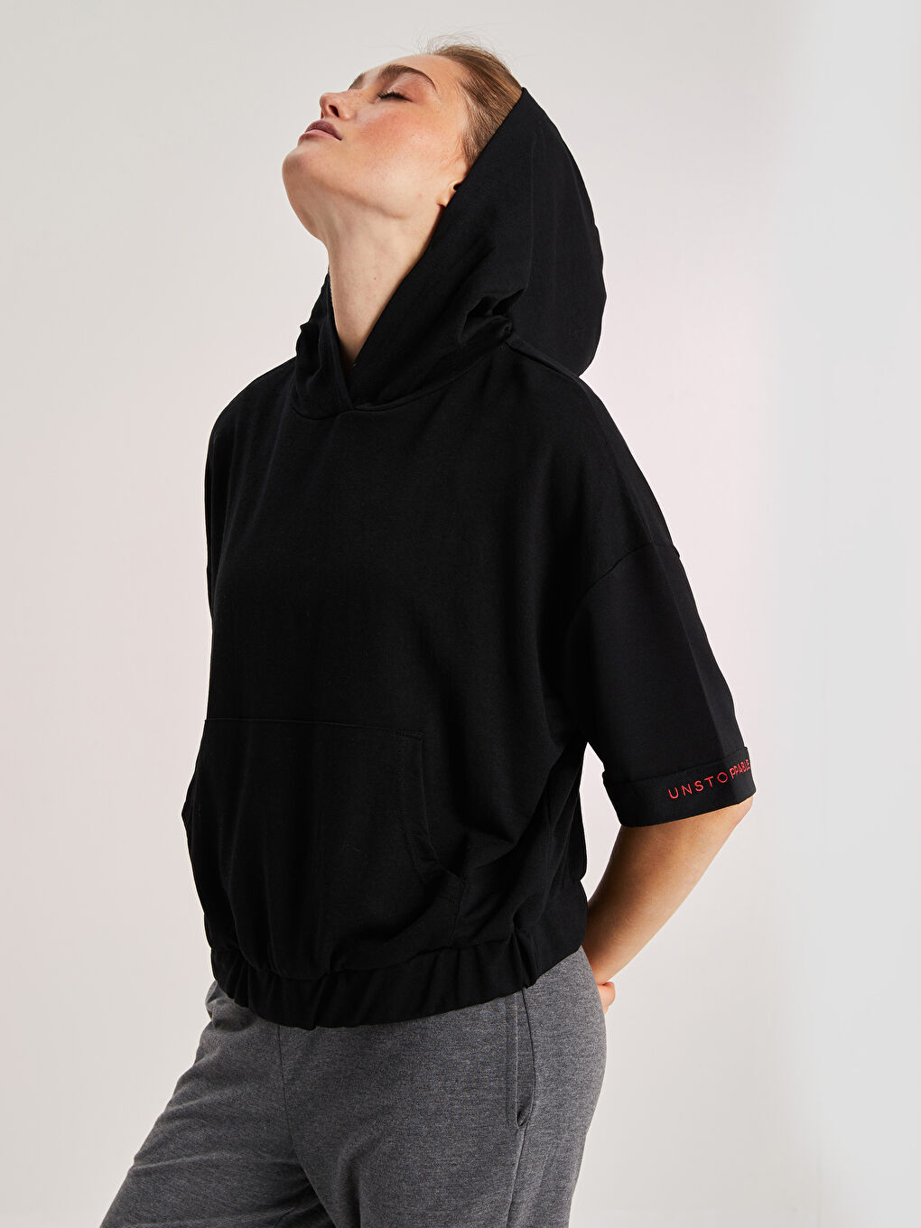 XSIDE ACTIVE Woman BLACK Sports T-Shirt -W1H661Z8-CVL