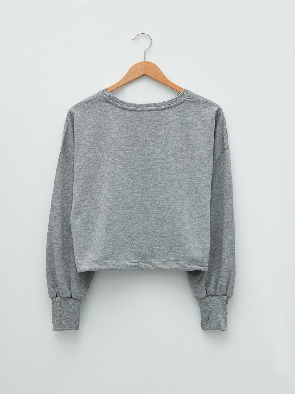 Crew Neck Regular Long Sleeve Women's Sports Sweatshirt-6
