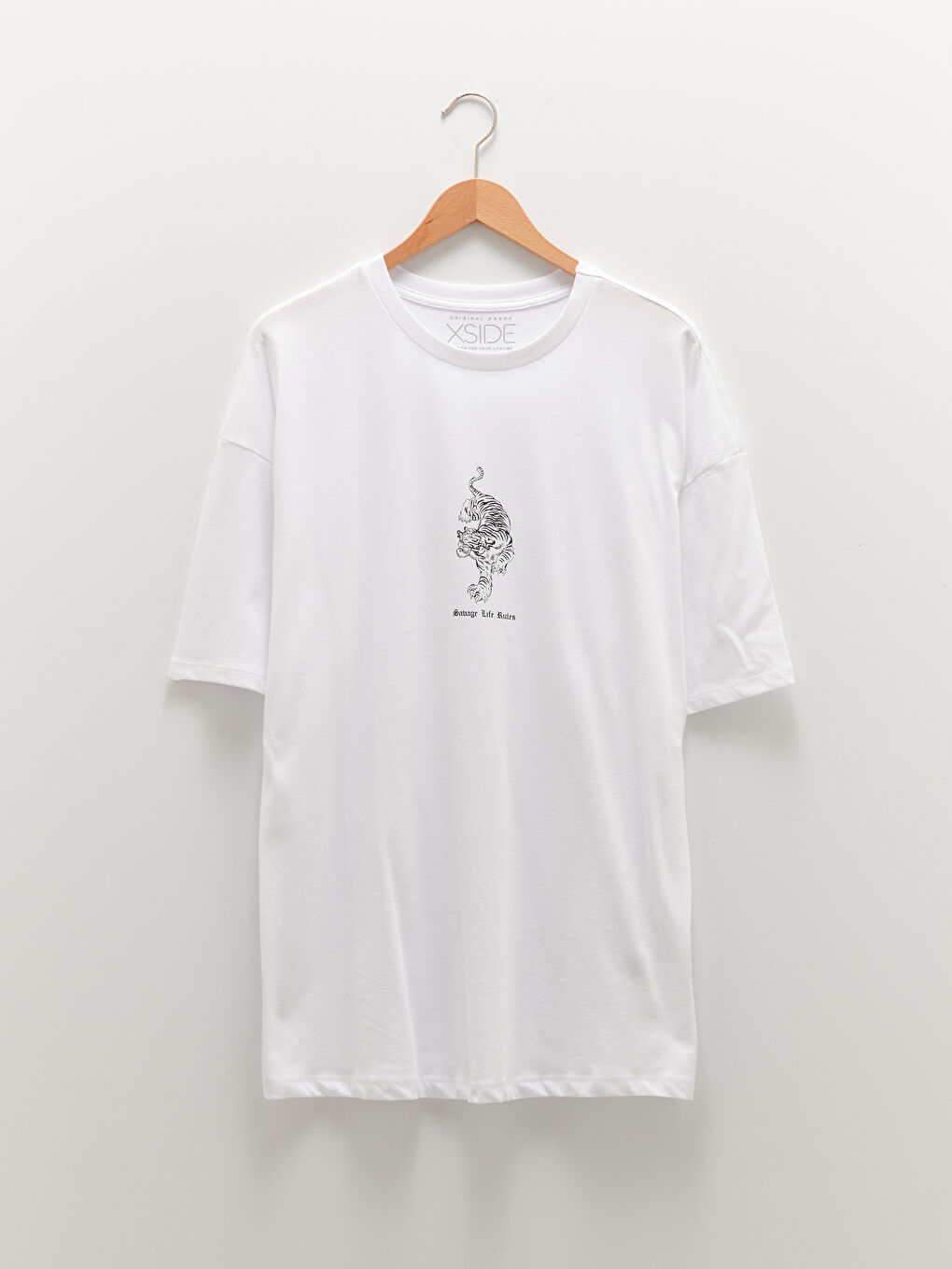 تيشيرت رجالي واسع الحجم برقبة دائرية وأكمام قصيرة من جيرسي-5