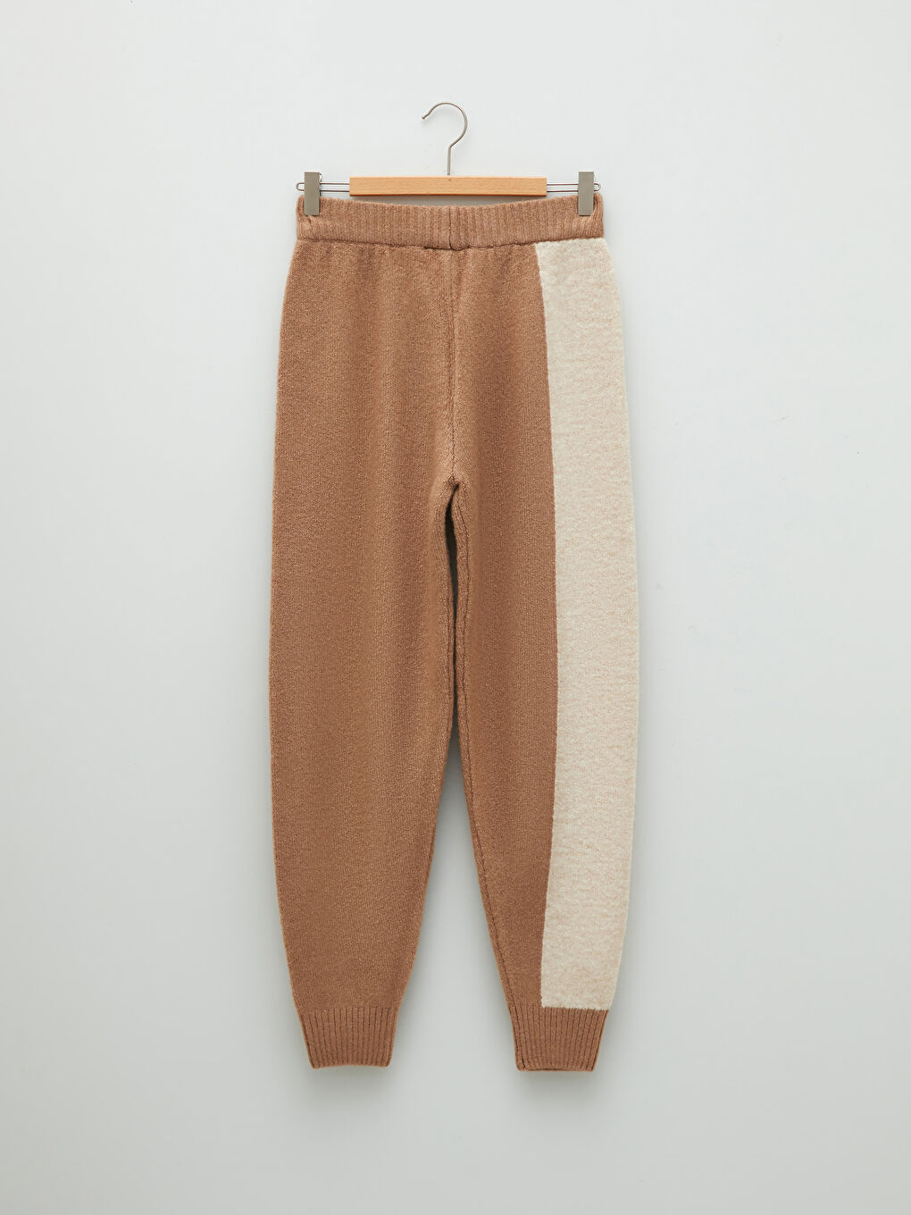 LCW Vision Elastic Waist Women's Tricot Trousers with Color Block -W1H756Z8-LDZ