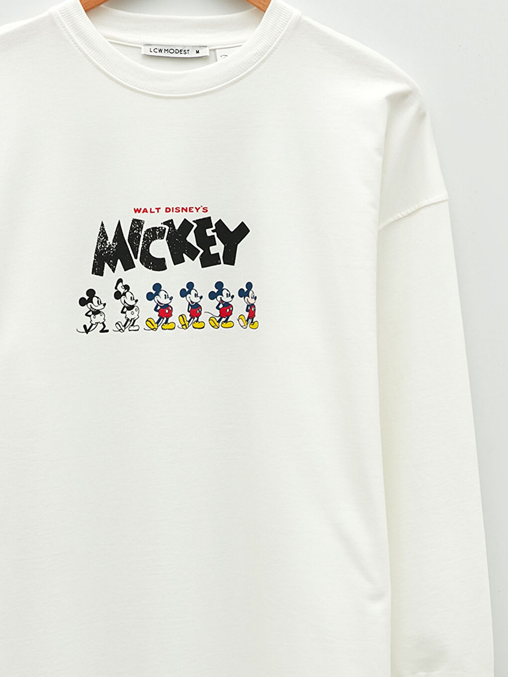 تونيك سويتشيرت ياقة دائرية مطبوع ميكي ماوس للسيدات-6