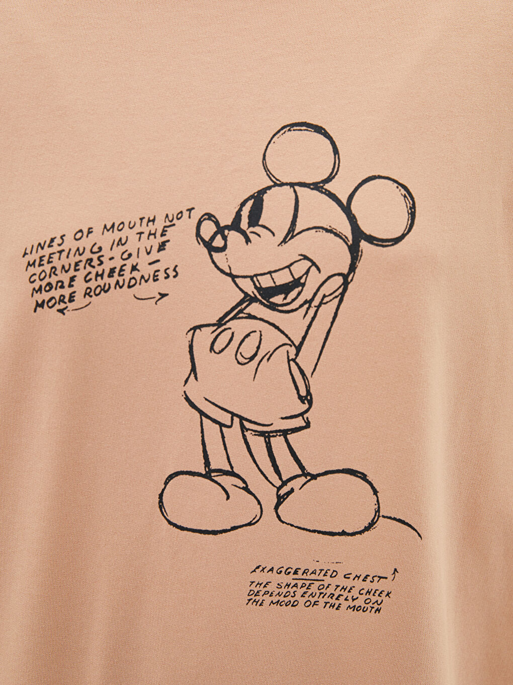 LCW Modest Bisiklet Yaka Mickey Mouse Baskılı Kadın Sweatshirt Tunik -W1H769Z8-DE0