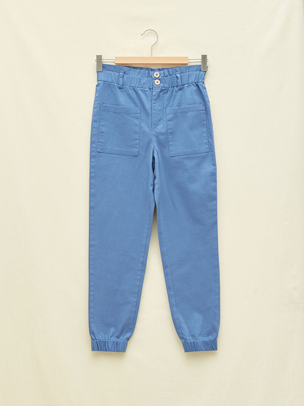 Pantalon de Jogging Basique en Coton pour Filles à Taille Élastique