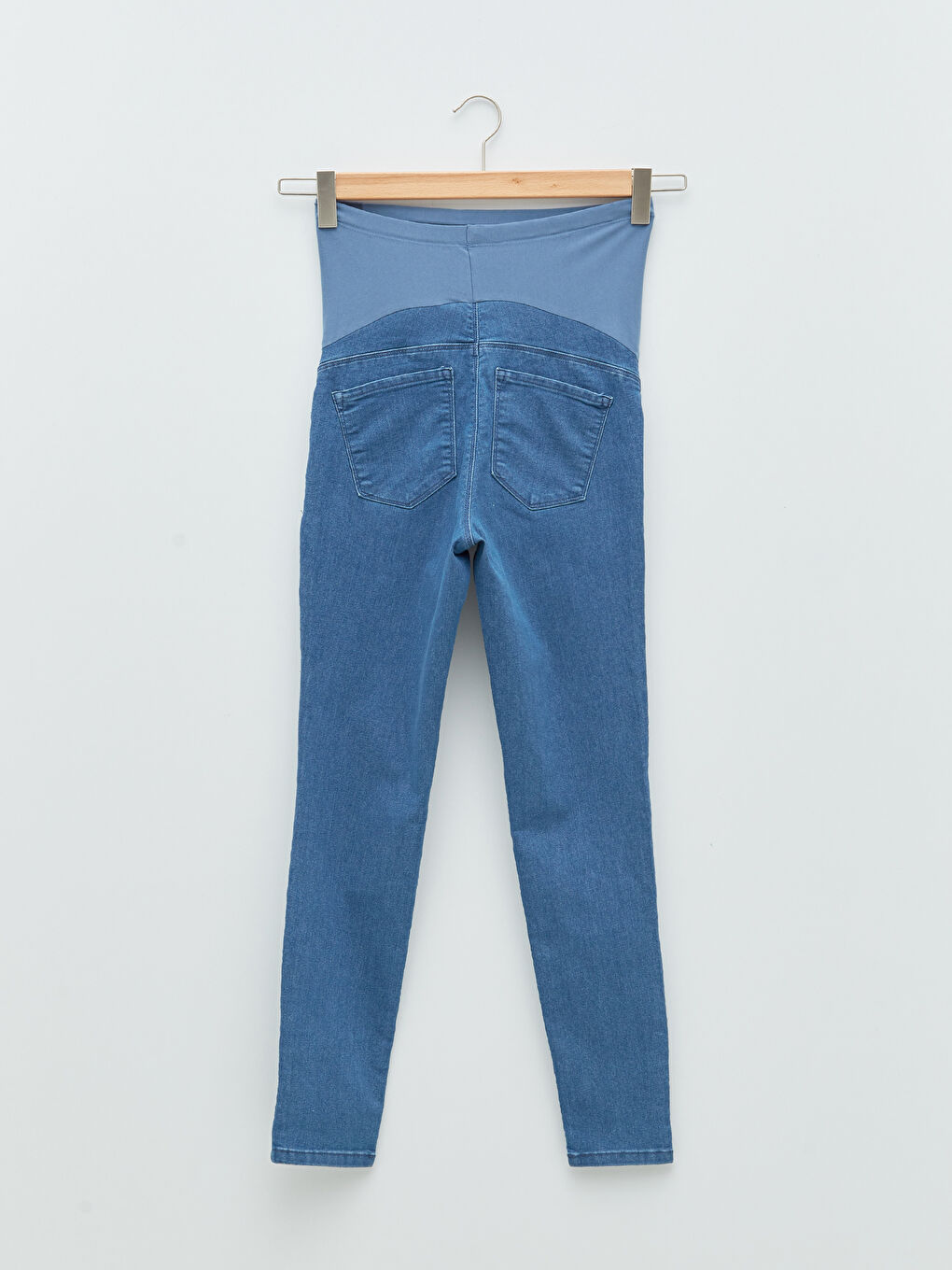 İndigo Karın Panelli Skinny Hamile Rodeo Jean Pantolon-6