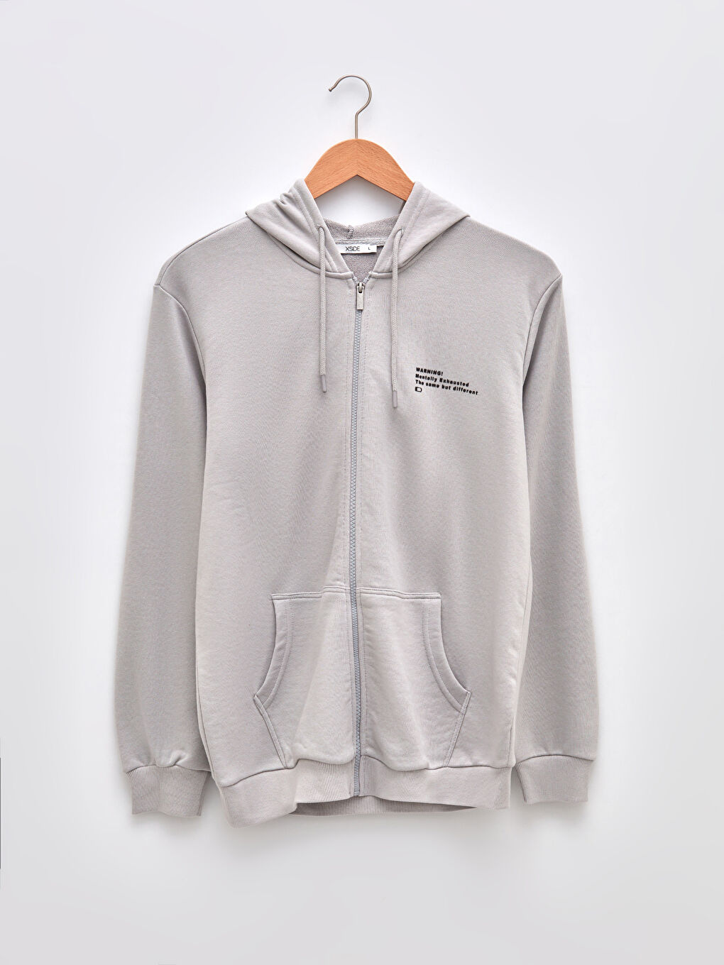 XSIDE Hooded Long Sleeve Men's Zip-Up Sweatshirt -W1H926Z8-P7S