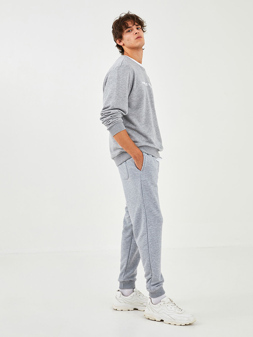 XSIDE Crew Neck Long Sleeve Printed Men's Sweatshirt -W1H929Z8-F8Y