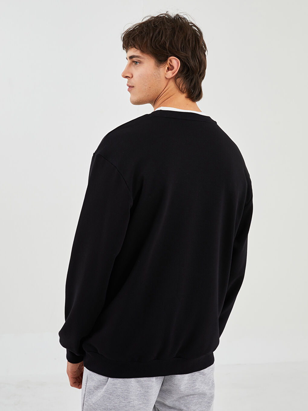 XSIDE Crew Neck Long Sleeve Printed Men's Sweatshirt -W1H934Z8-CVL