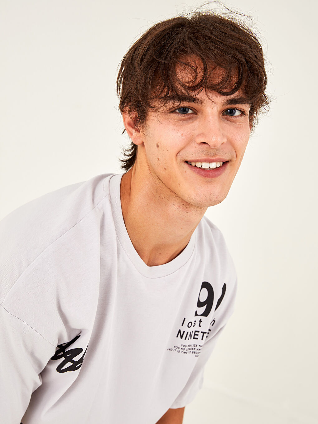 Oversize Crew Neck Short Sleeve Printed Jersey Men's T-Shirt-2
