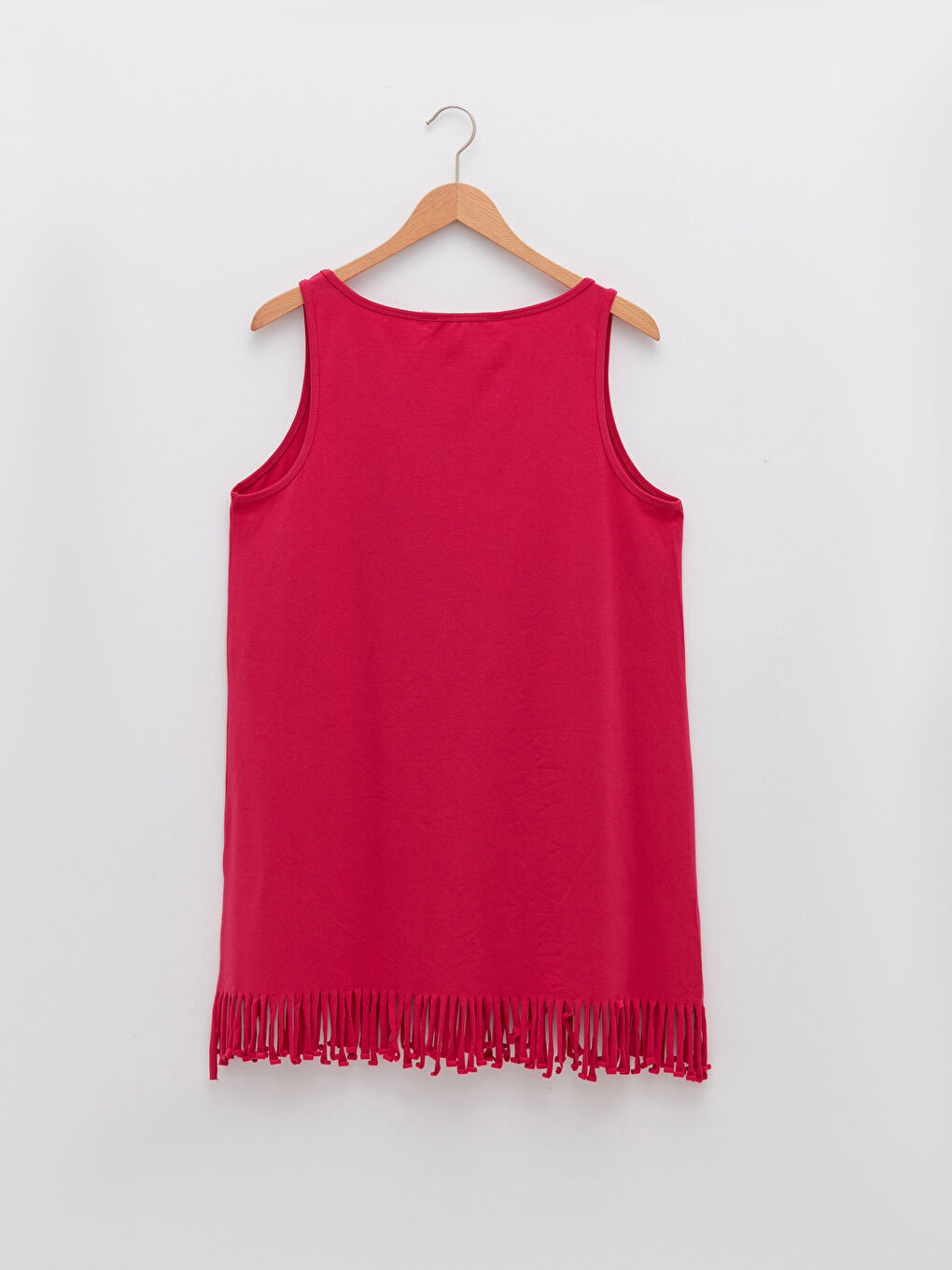 Женская ночная сорочка с U-образным вырезом, прямым кроем и без рукавов-6