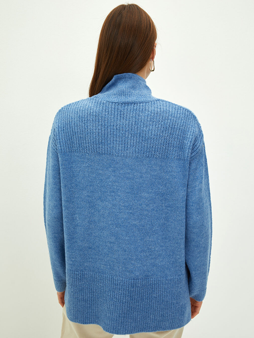 LCWAIKIKI Basic Turtleneck Plain Long Sleeve Women's Knitwear Sweater -W1H957Z8-L9E