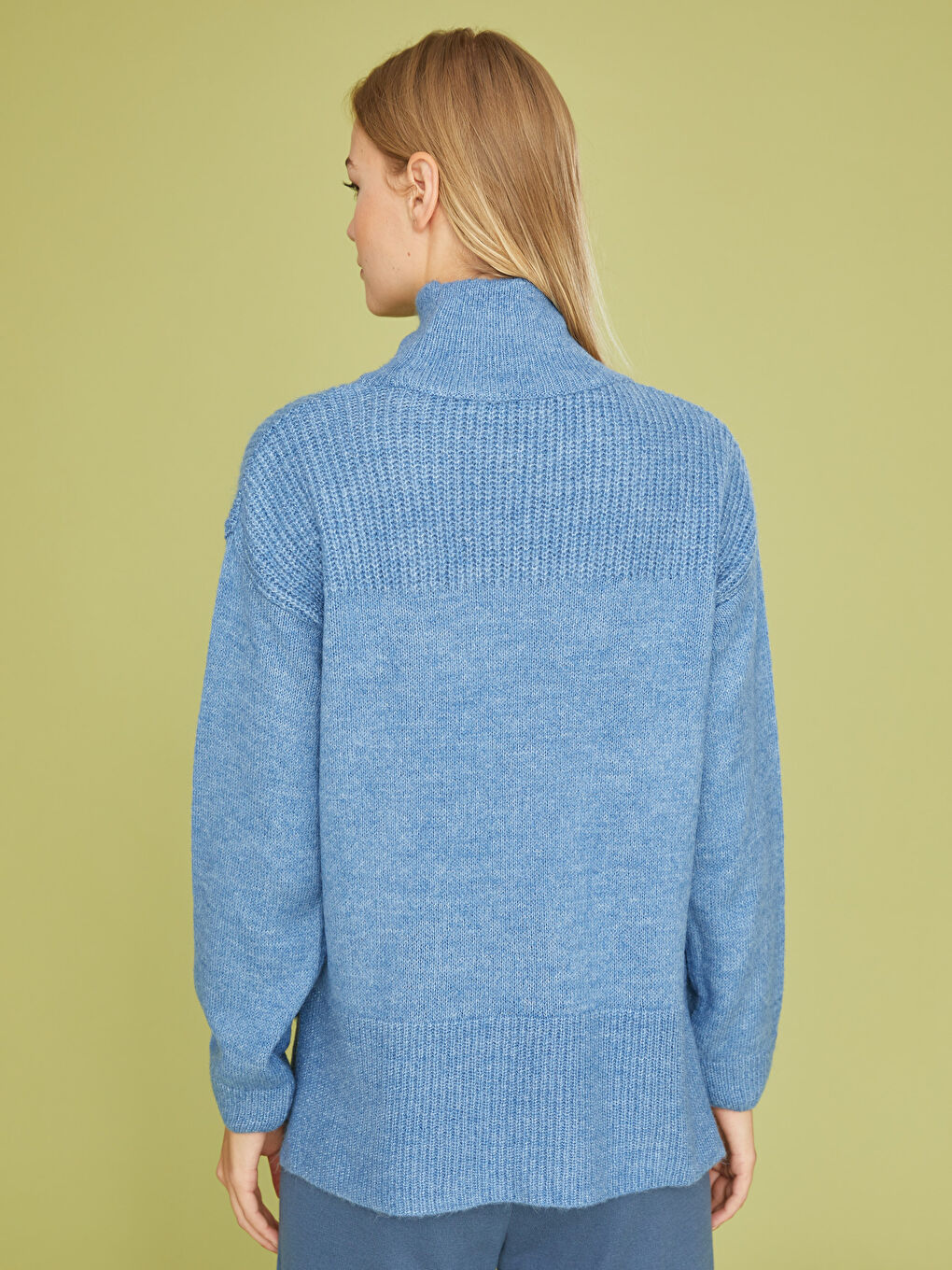 LCWAIKIKI Basic Turtleneck Plain Long Sleeve Women's Knitwear Sweater -W1H957Z8-L9E