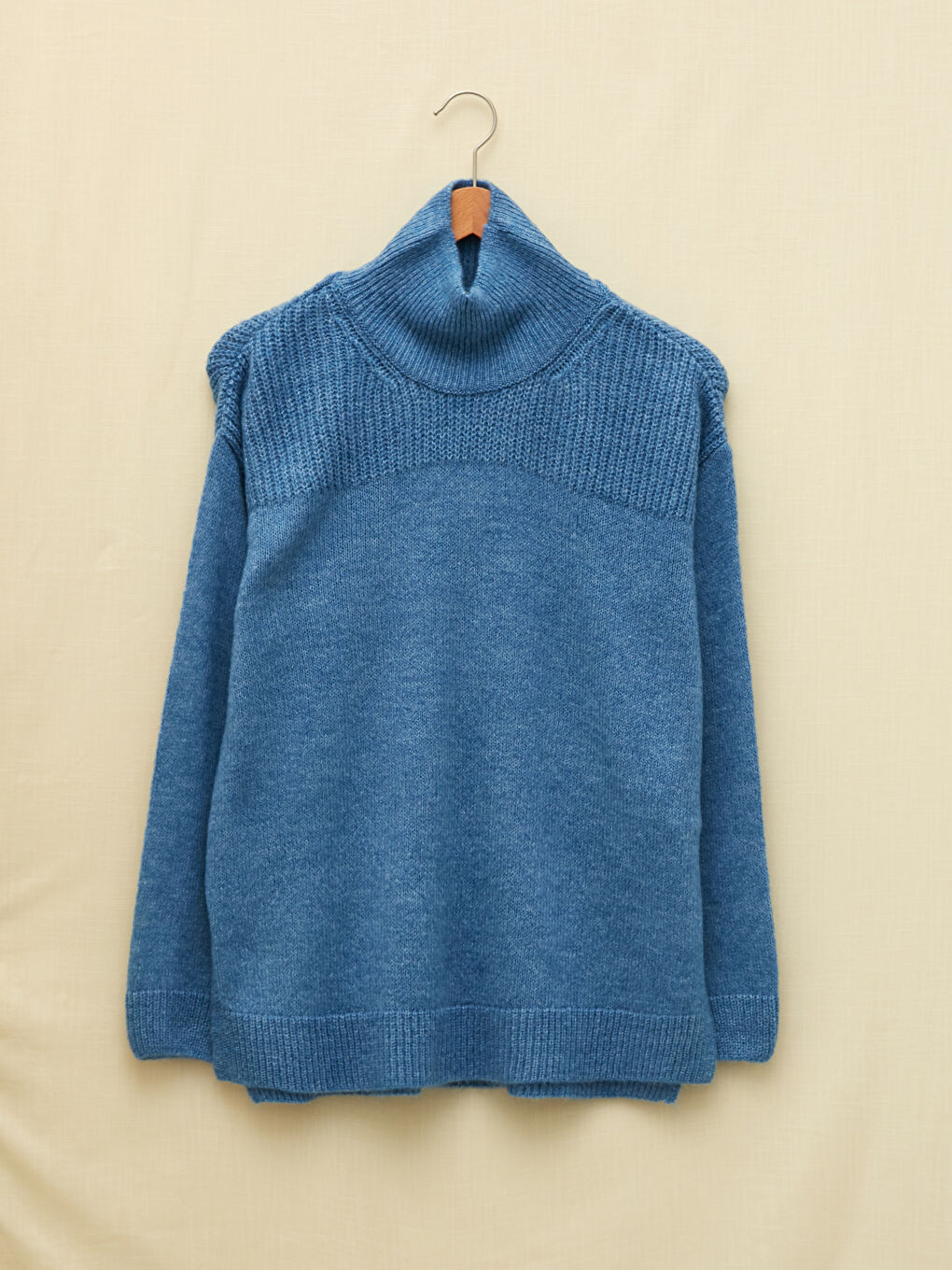 LCWAIKIKI Basic Turtleneck Plain Long Sleeve Women's Knitwear Sweater -W1H957Z8-L9E