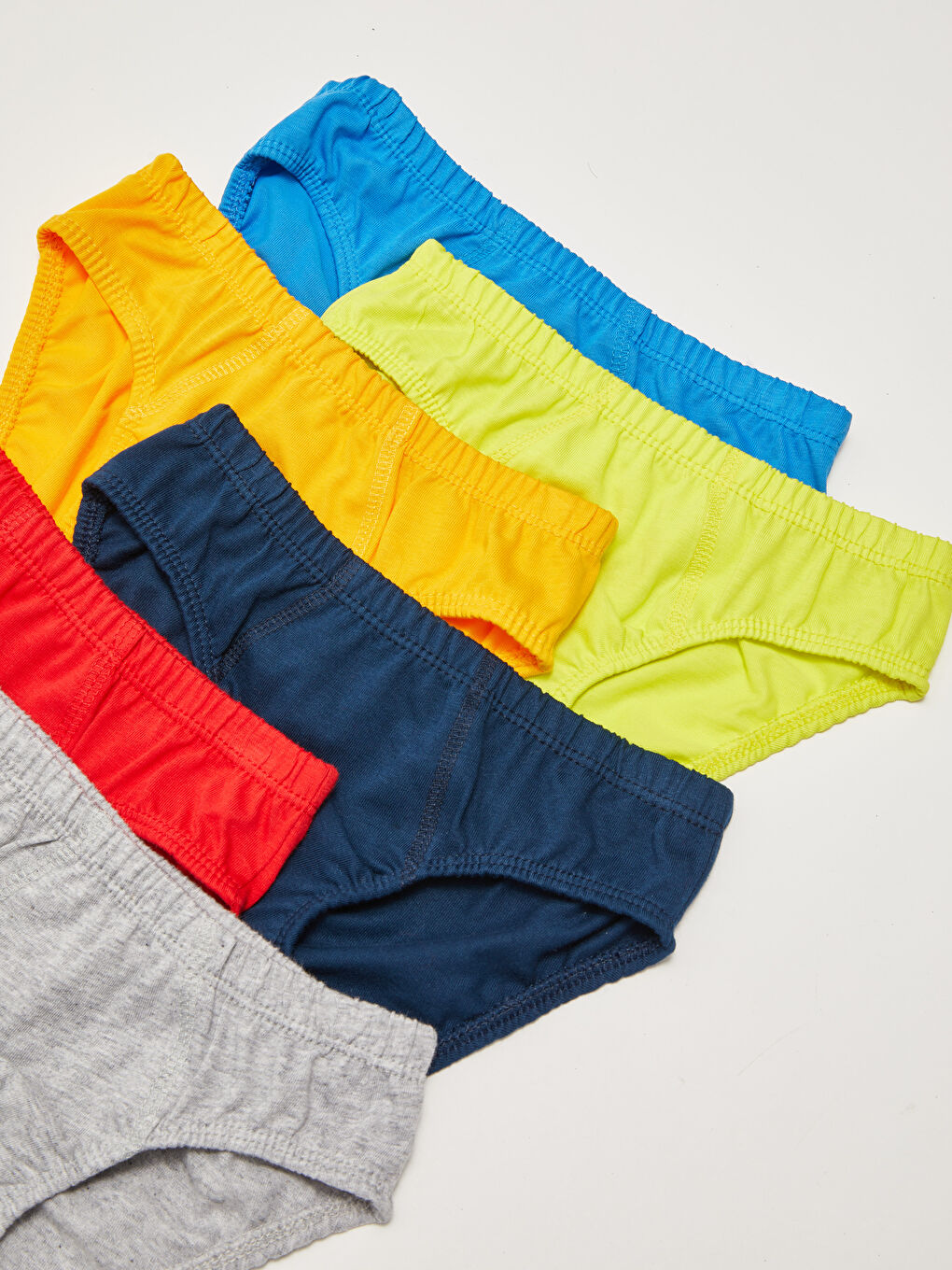 LCW Kids Basic Cotton Boys' Briefs 6 Pieces -W1H989Z4-HNK