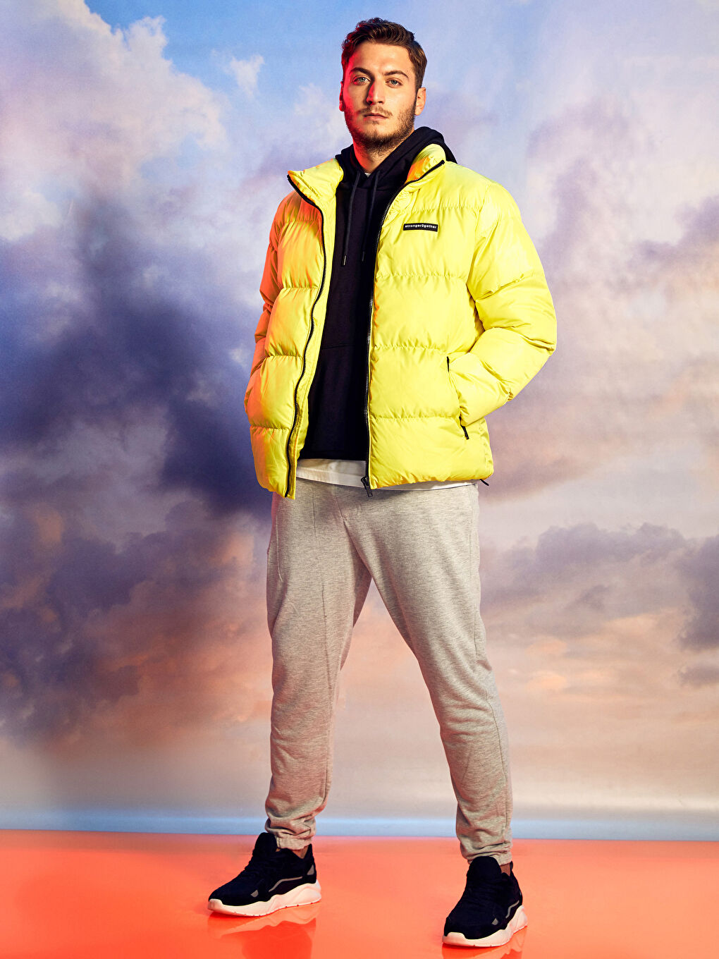 Gri X-SIDE x Berkay Yuvakuran Erkek Jogger Eşofman Altı - Standart Kalıp-1