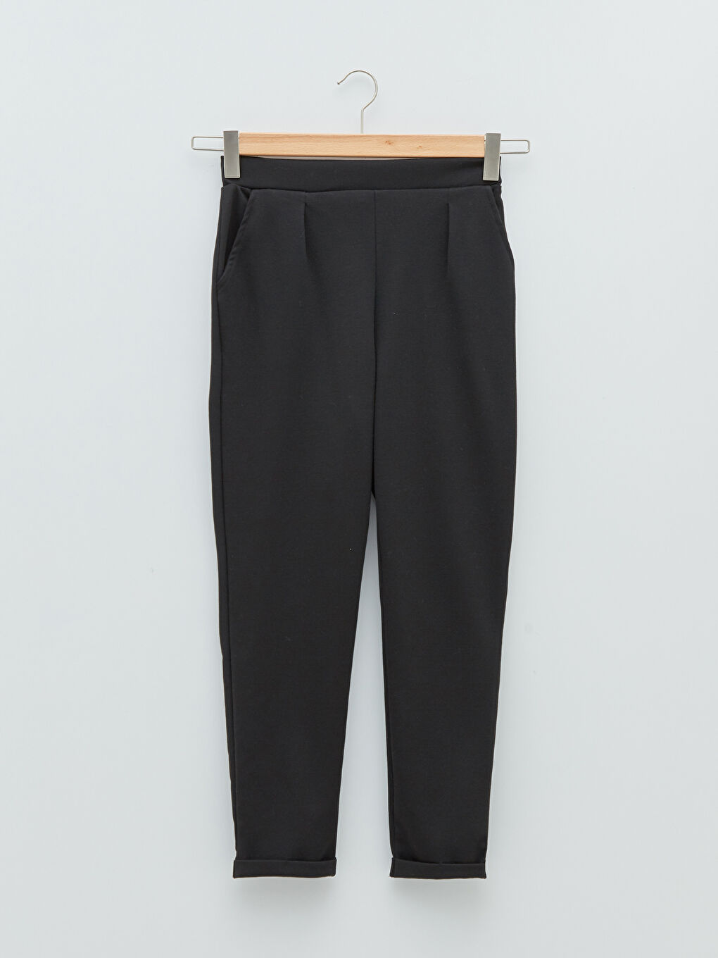 Elastic Waist Regular Pocket Detailed Women's Sweatpants-5