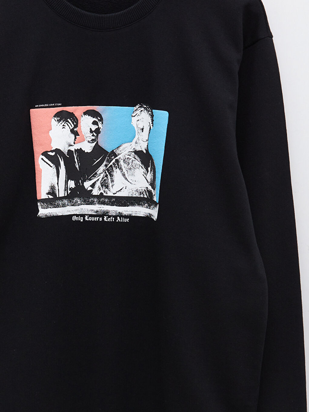 Crew Neck Long Sleeve Printed Men's Sweatshirt-2