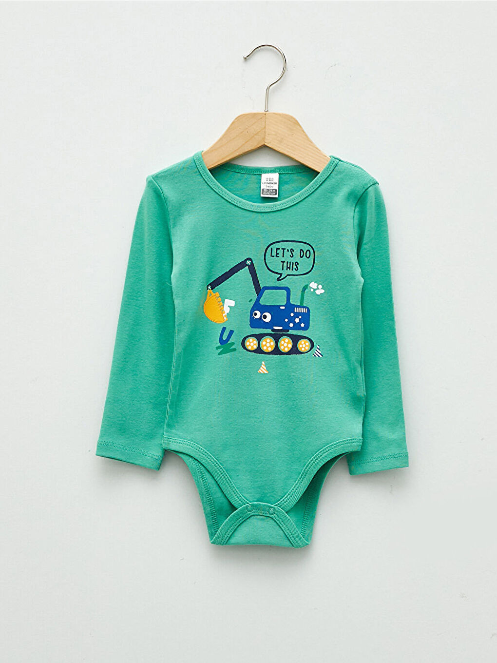 Κορμάκι με κούμπωμα Μακρυμάνικο Εκτυπωμένο Baby Boy με Στρογγυλή λαιμόκοψη 2-πακέτα-2