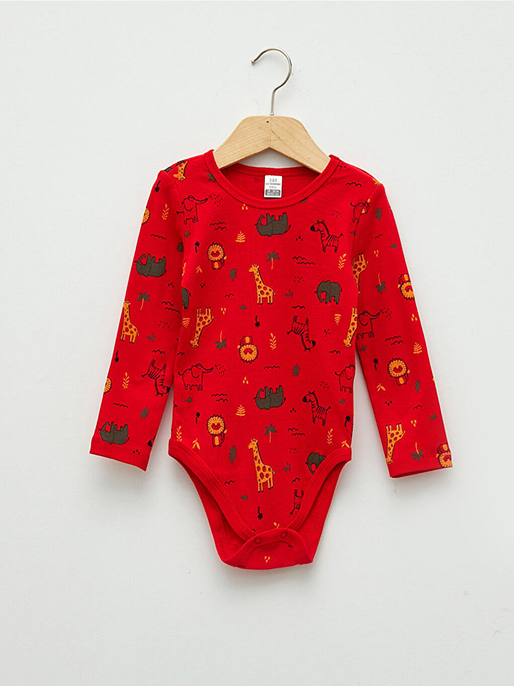 Κορμάκι με κούμπωμα Μακρυμάνικο Εκτυπωμένο Baby Boy με Στρογγυλή λαιμόκοψη 2-πακέτα-3