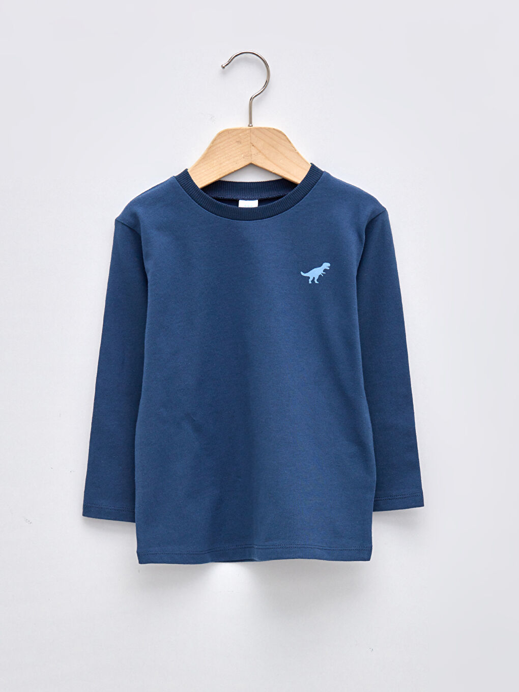 تيشيرت ياقة دائرية كم طويل قطن اولاد رضع - عبوة من ٣ قطع-3