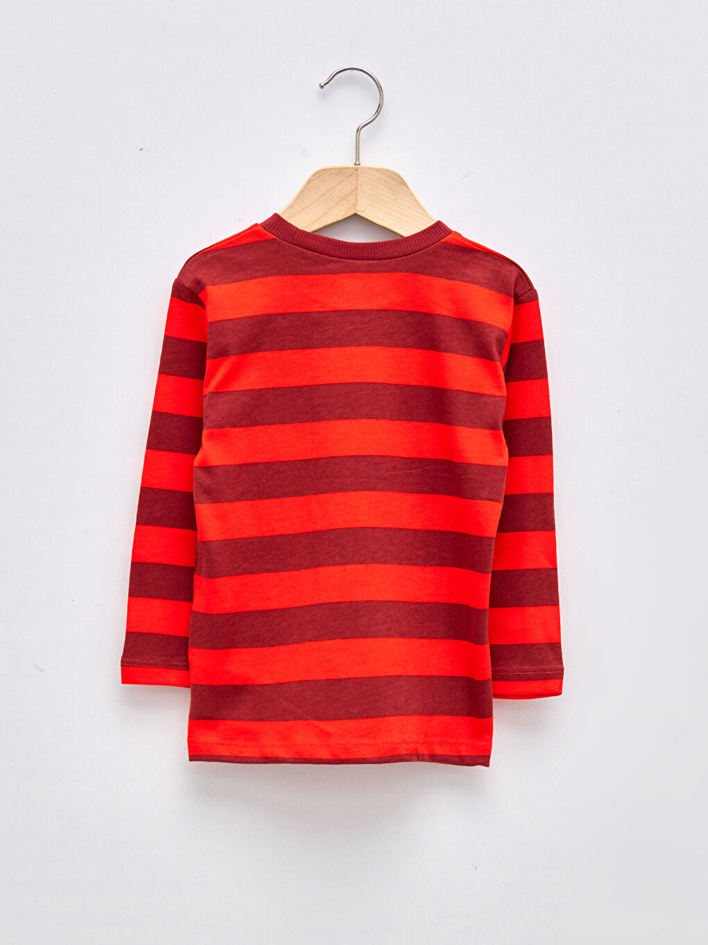 تيشيرت ياقة دائرية كم طويل قطن اولاد رضع - عبوة من ٣ قطع-4