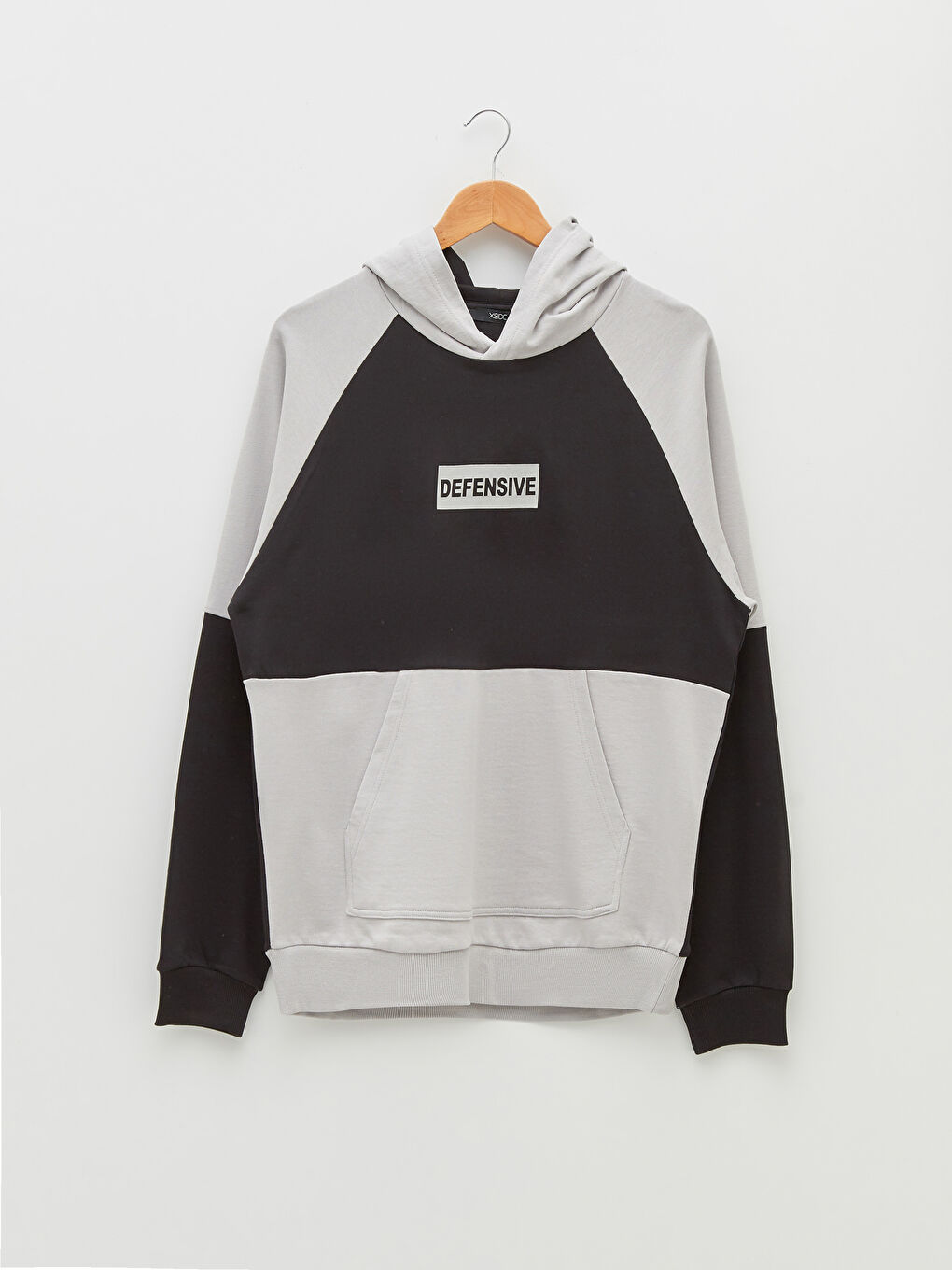 Uzun Kollu Baskılı Erkek Hoodie