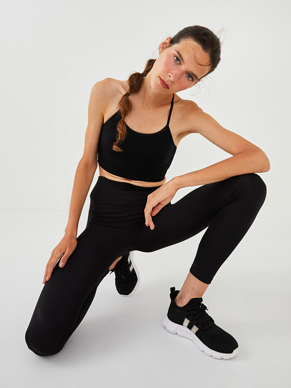 Bustieră Sport Activă Seamless Dreaptă cu Bretele pentru Femei-5