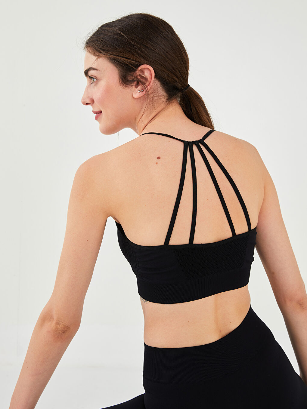 Bustieră Sport Activă Seamless Dreaptă cu Bretele pentru Femei-8