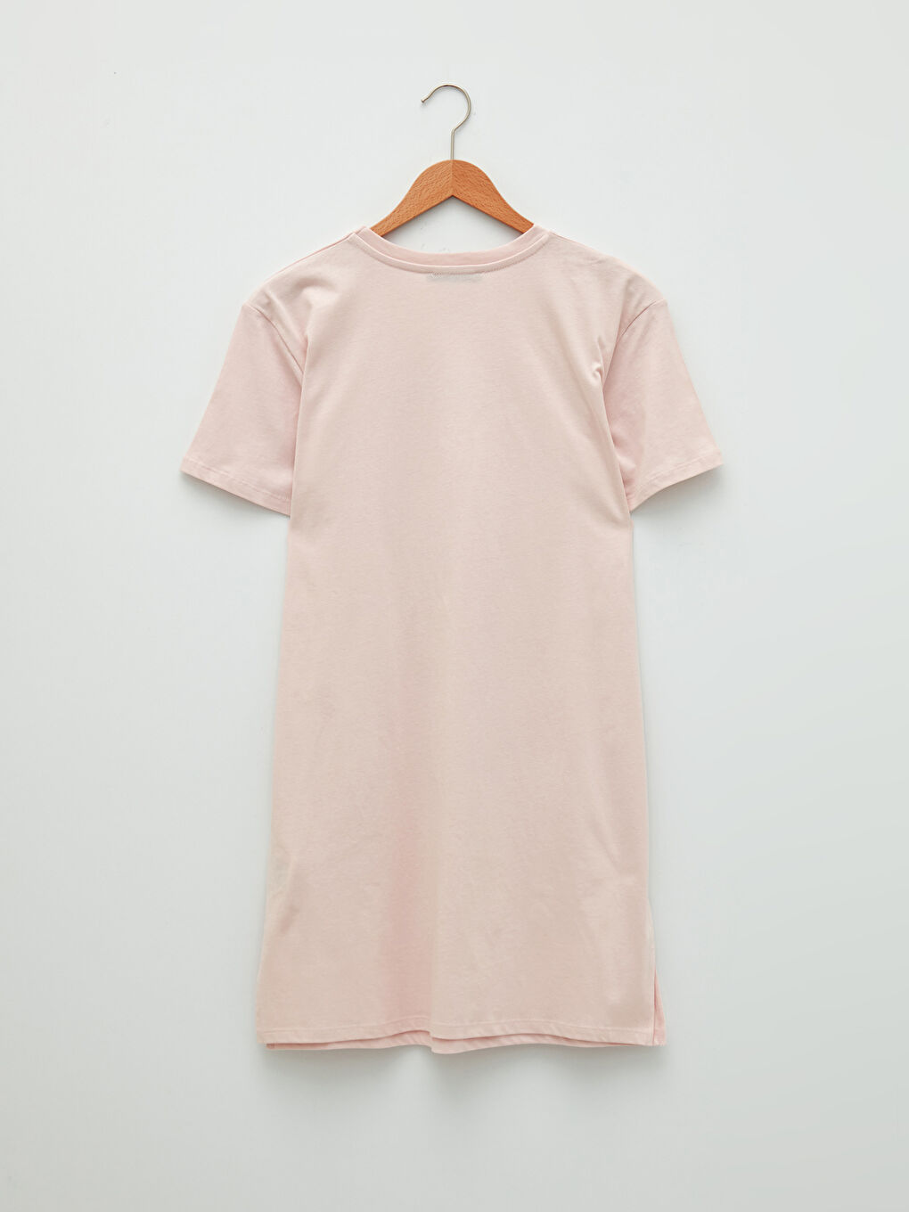 Crew Neck Printed Short Sleeve Cotton Women's Tunic-6