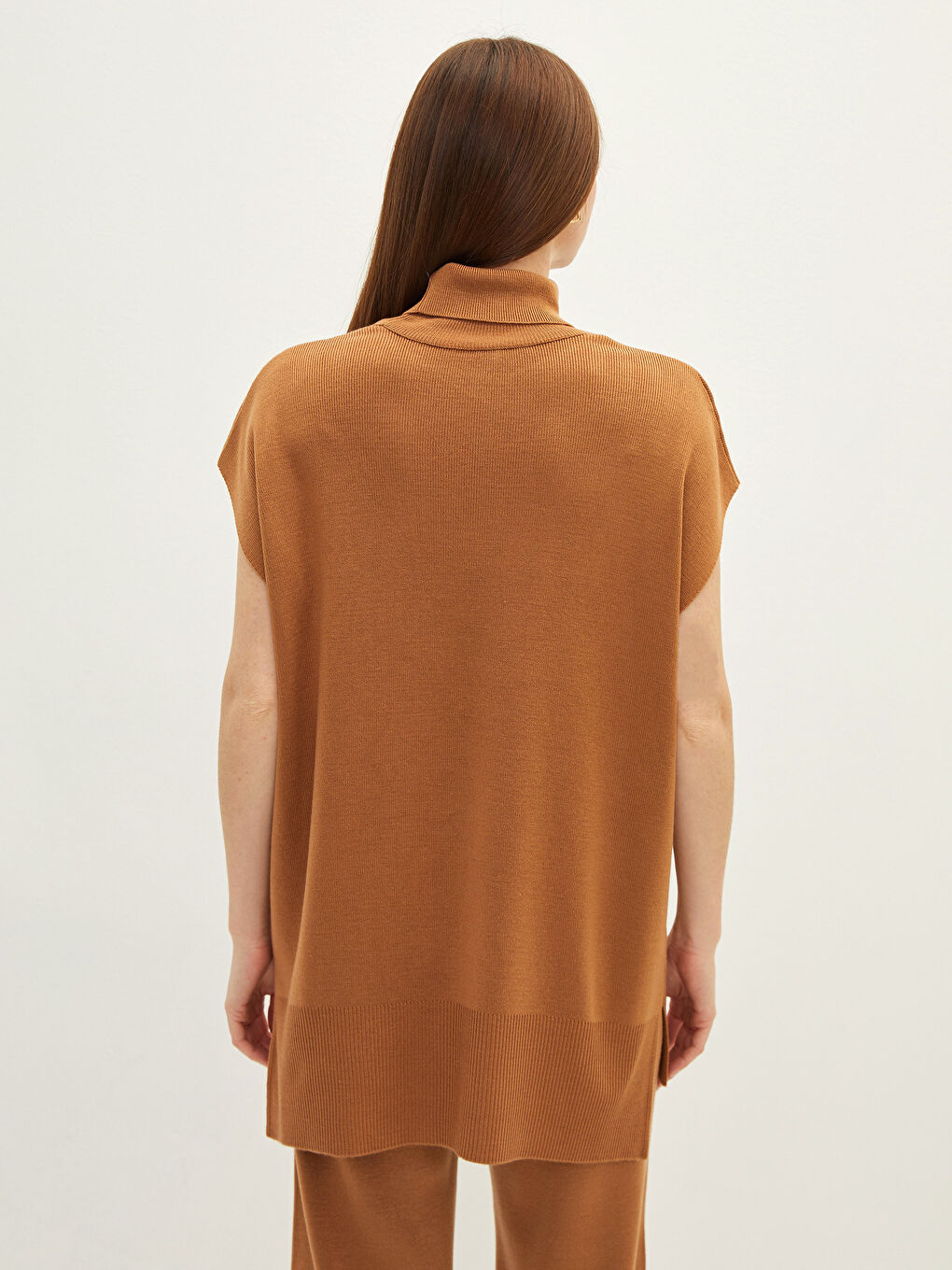 Women's Turtleneck Regular Poncho-4