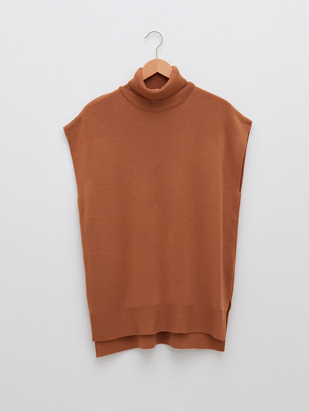 Women's Turtleneck Regular Poncho-5