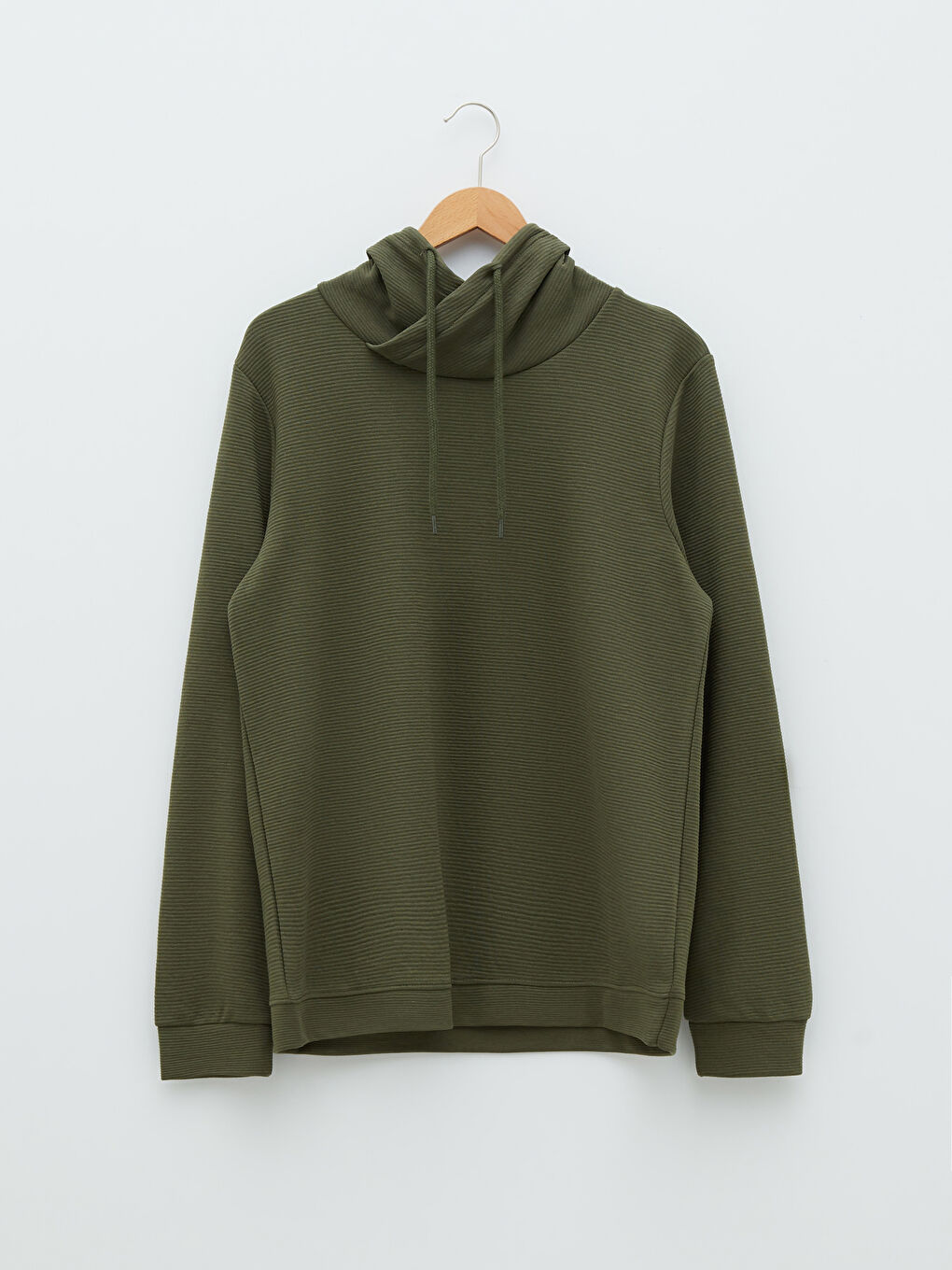 Monk Collar Long Sleeve Men's Sweatshirt -W1HC40Z8-MGL