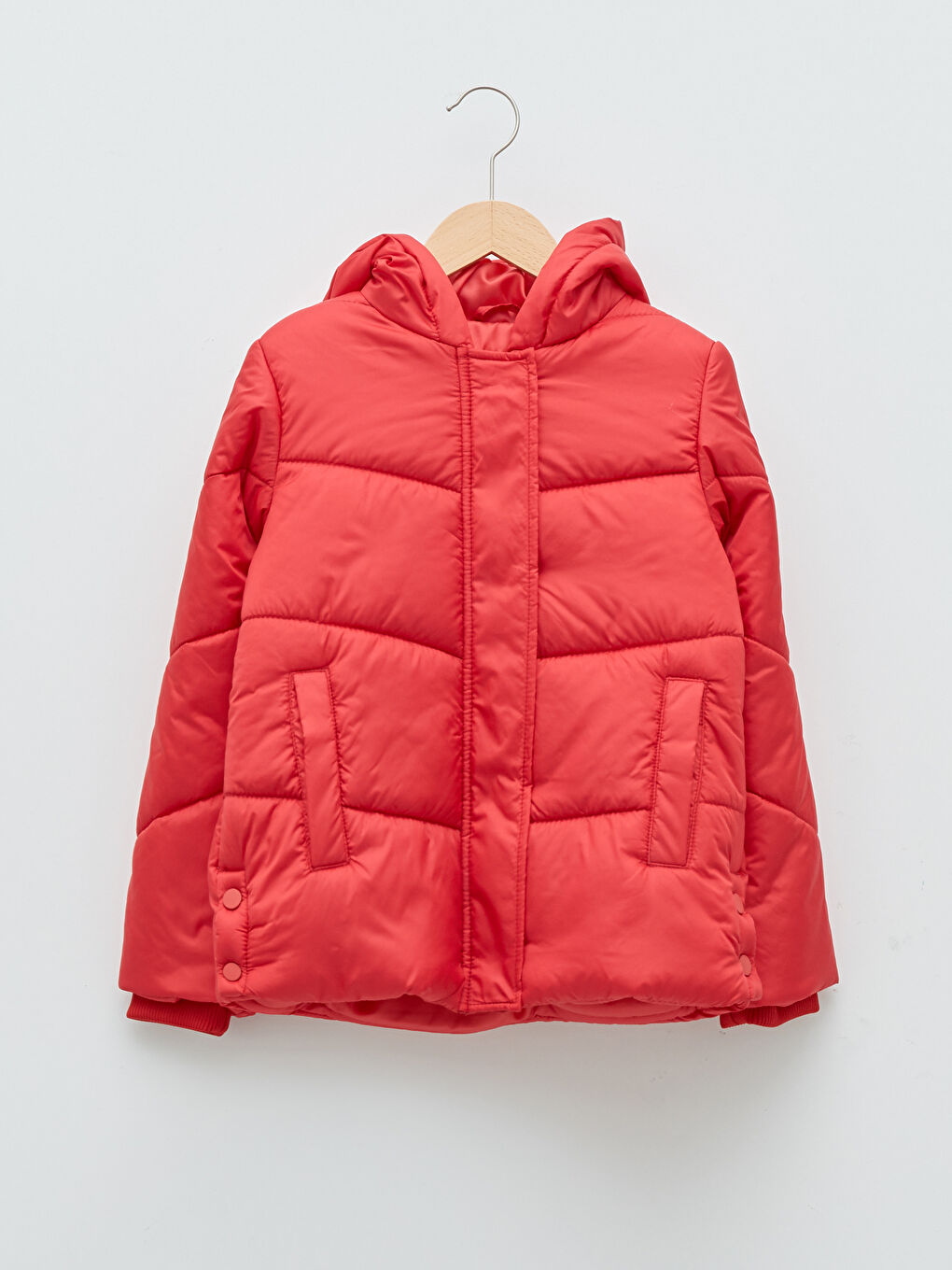 LCW Kids Manteau Gonflable à Capuche pour Fille et Écharpe -W1HC76Z4-KYU