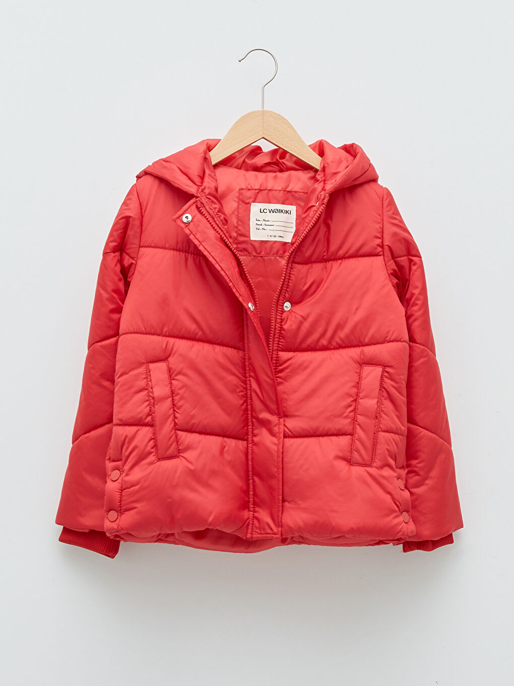LCW Kids Manteau Gonflable à Capuche pour Fille et Écharpe -W1HC76Z4-KYU