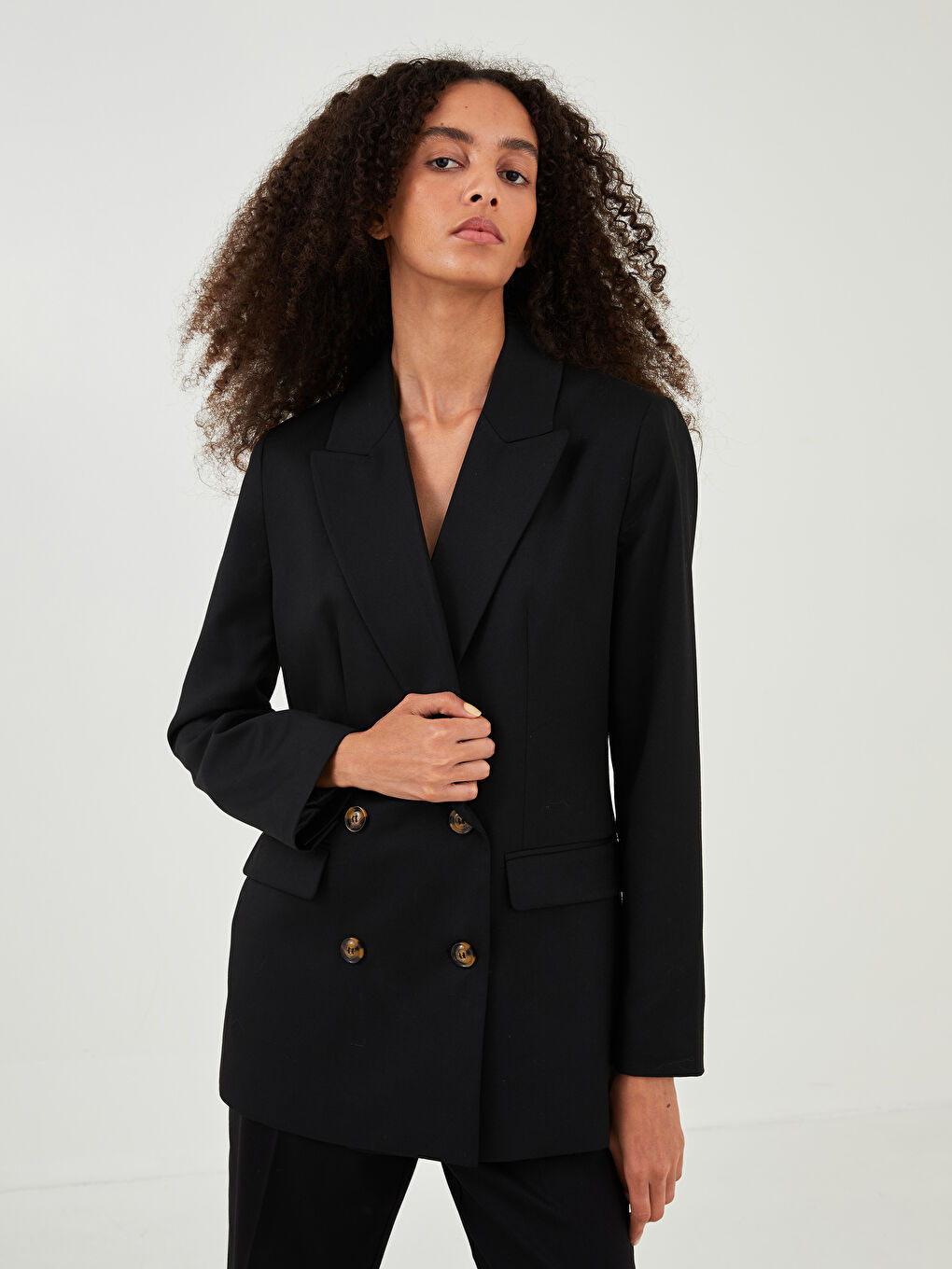 LCW Vision Blazerjacke für Damen mit Knopfleiste und langen Ärmeln -W1HC93Z8-RQL