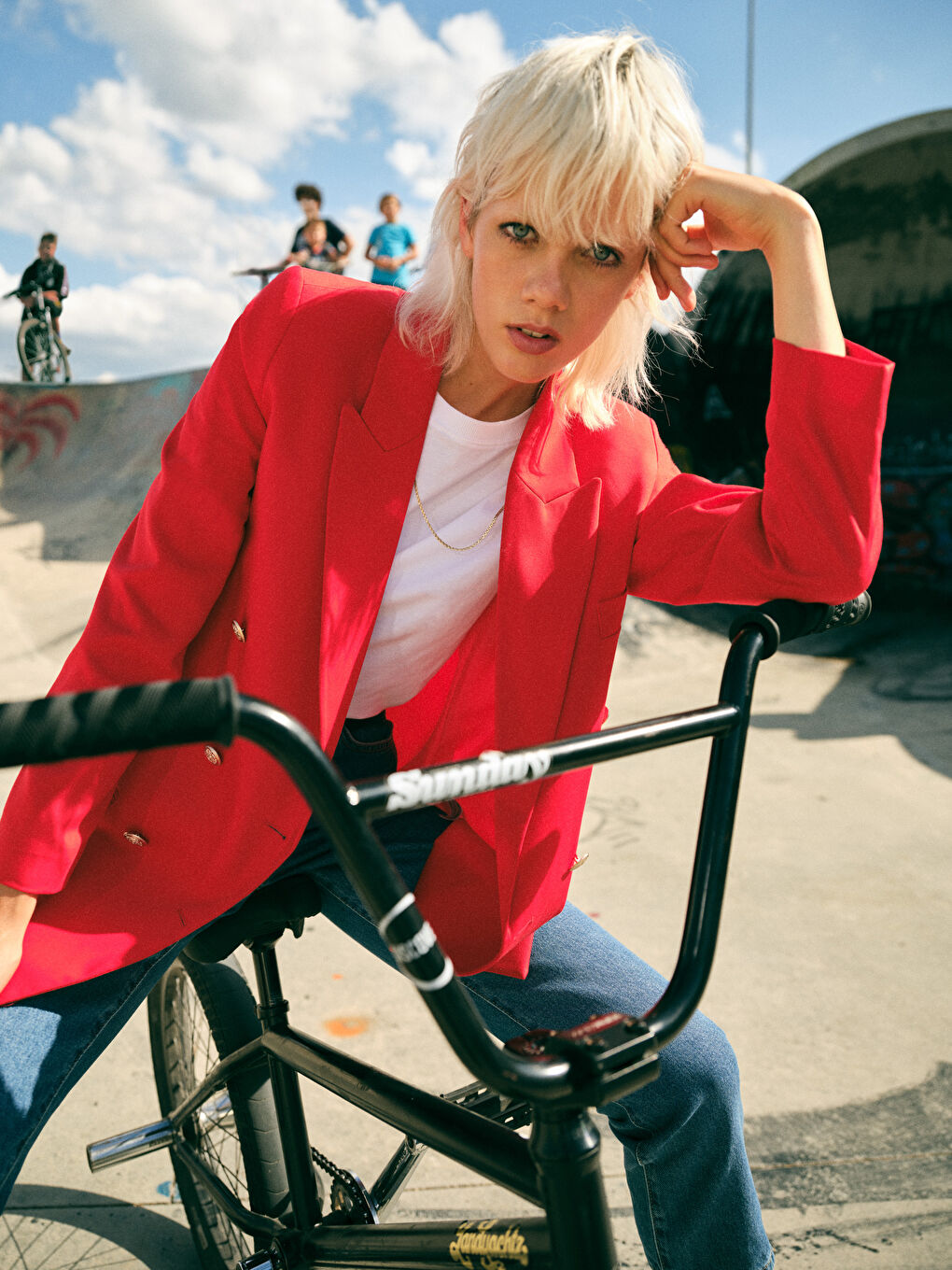 Žena CRVENA Sako jakna