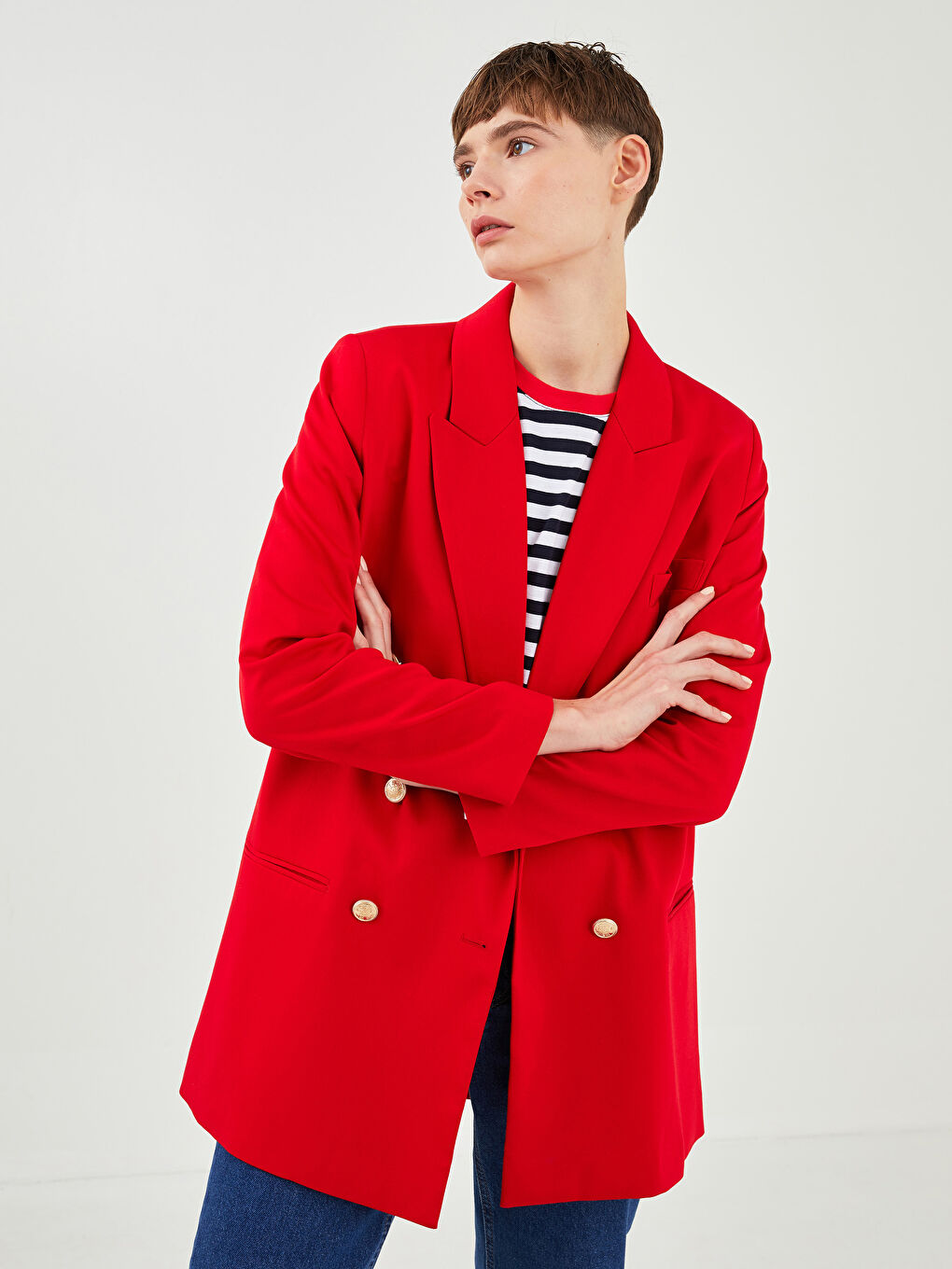 Žena CRVENA Sako jakna-2