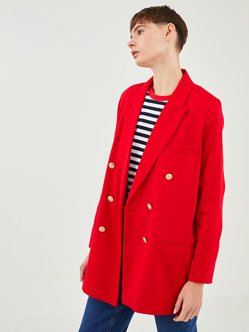 Žena CRVENA Sako jakna-5