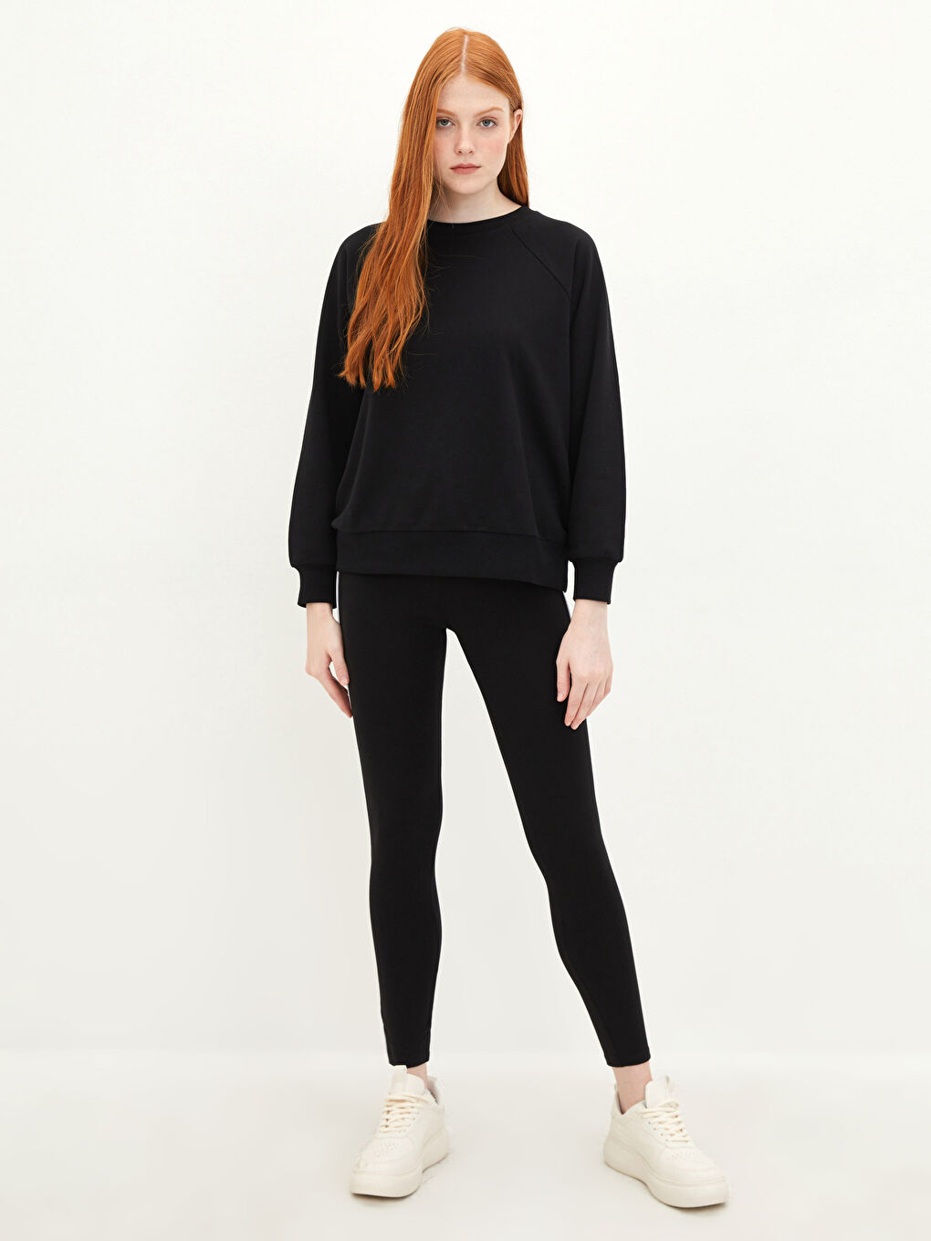 Elastic Waist Band Detailed Women's Leggings-1