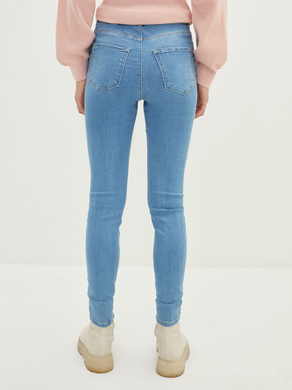 İndigo Yüksek Bel Jüpiter Süper Skinny Fit Kadın Jean Pantolon-3