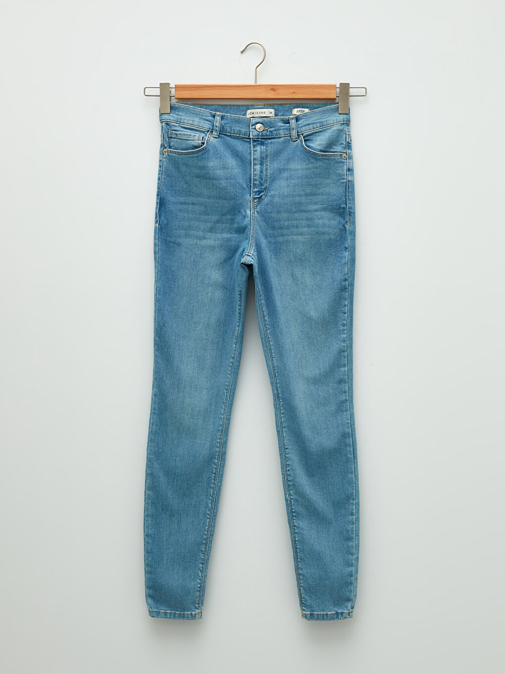 İndigo Yüksek Bel Jüpiter Süper Skinny Fit Kadın Jean Pantolon-5