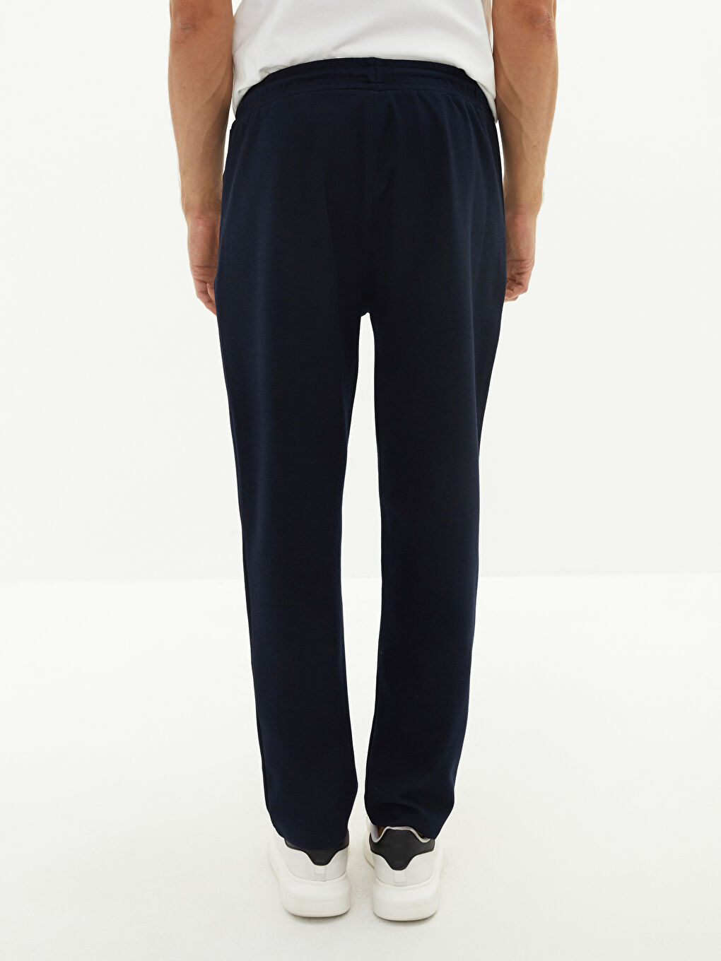 Lacivert Dar Kalıp Erkek Eşofman Altı-9