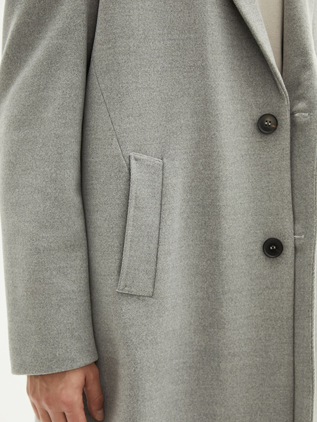 Manteau Cachet Fin à Col de Veste pour Hommes Ajustement Décontracté-3