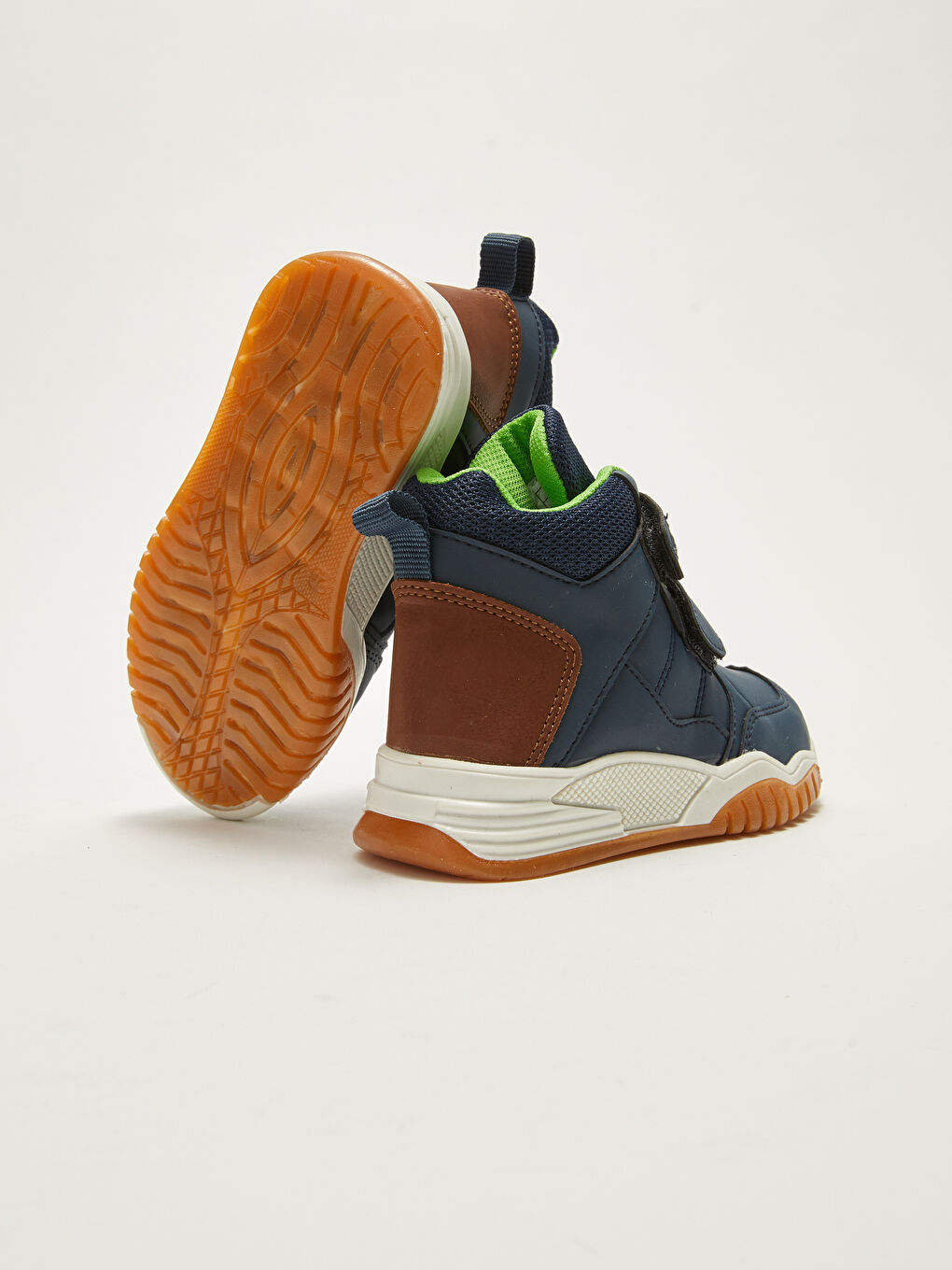 Lacivert Cırt Cırtlı Bilek Boy Erkek Bebek Bot-3