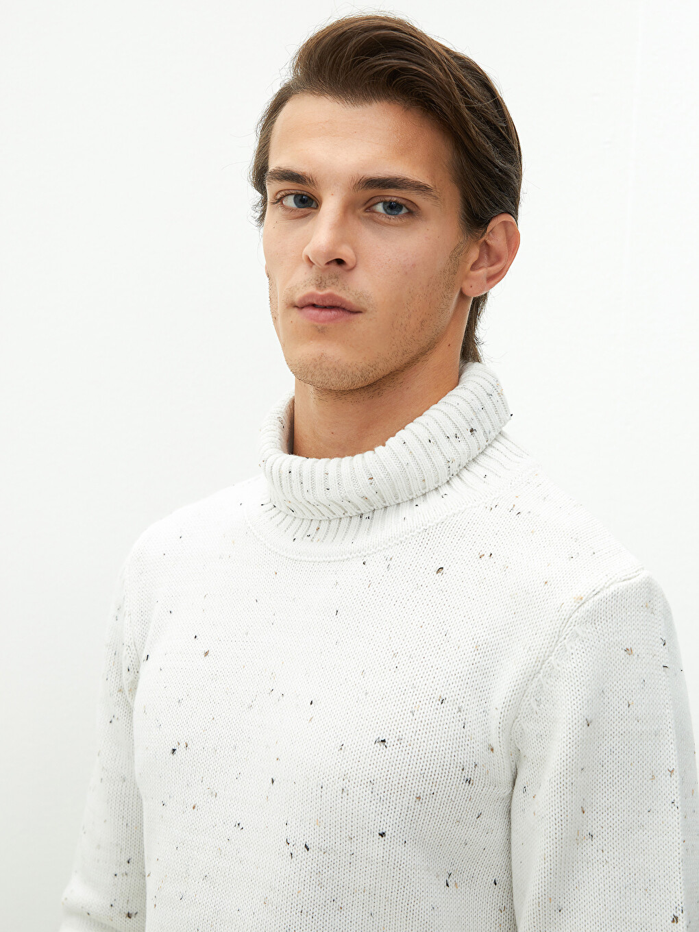 SOUTHBLUE Turtleneck Long Sleeve Men's Knitwear Sweater - W1HE46Z8
