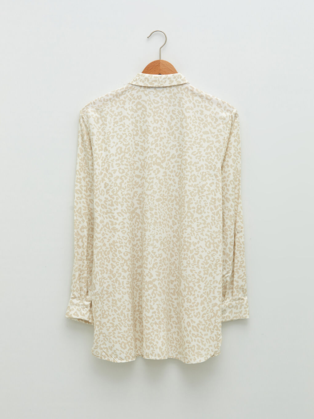 Tunique Chemise en Viscose à Manches Longues Imprimée pour Femmes-6